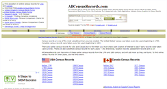 Desktop Screenshot of allcensusrecords.com